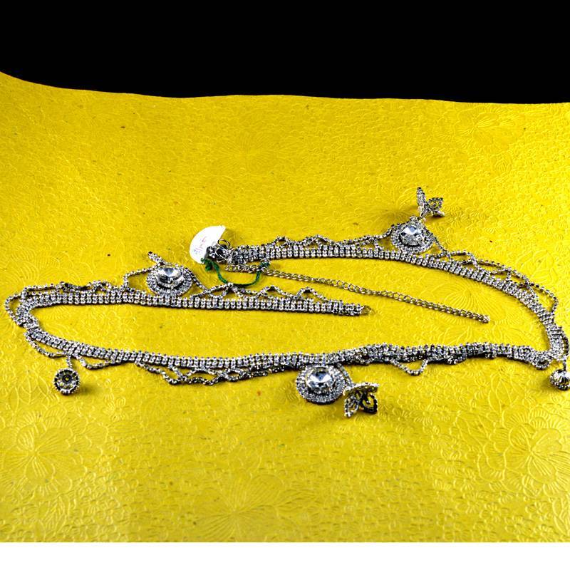 silver platted kandora kankti kamarband size-44