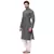 Men's Handloom Gray Kurta Pyjama