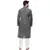 Men's Handloom Gray Kurta Pyjama
