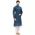 Men's Handloom Green Blue Kurta Pyjama