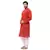 Men's Handloom Red A Kurta Pyjama