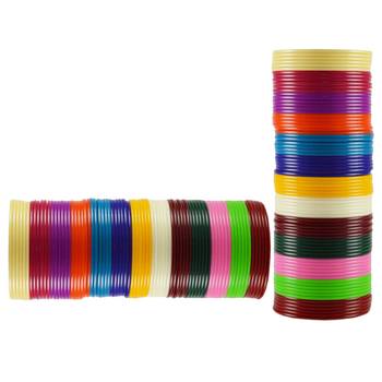 Extra Large Size  Acrylic Bangles Color Multicolor 2