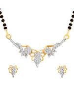 Mangalsutra Pendant & Earrings Set With Chain