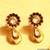 Paisley Kundan Ruby Meenakari Pendan Set