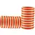 Extra Large Size  Acrylic Bangles Color Orange & White