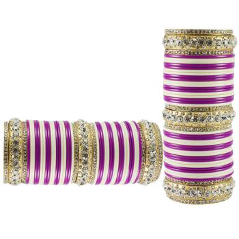Extra Large Size  Brass & Acrylic Bangles Color Multicolor 2