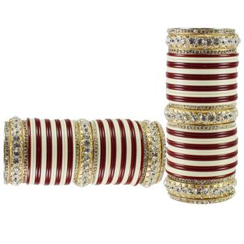 Extra Large Size  Brass & Acrylic Bangles Color Multicolor 2
