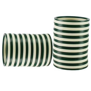Extra Large Size  Acrylic Bangles Color Dark Green 2