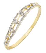 Nakshatra Flower Gold Plated Openable Free Size Kada for Women