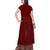 Maroon Chiffon Plain kurti