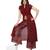 Maroon Chiffon Plain kurti