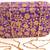 Purple clutches embroidered