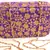 Purple clutches embroidered