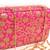 Pink clutches embroidered