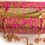 Pink clutches embroidered