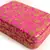 Pink clutches embroidered
