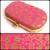 Pink clutches embroidered