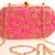 Pink clutches embroidered