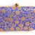 Blue clutches embroidered