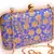 Blue clutches embroidered