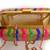 Multicolor clutches embroidered