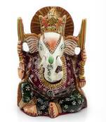 Handpainted Enamelled Metal Ganapati