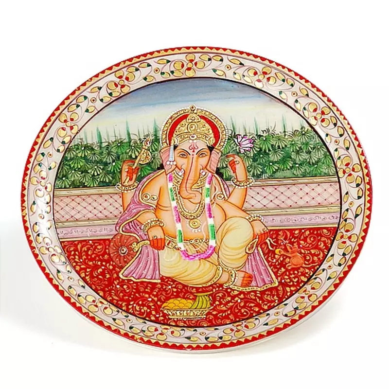 Marvel In Marble - Hand Painted Lord Ganesh