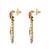Gold polki danglers drops
