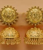 Gold gold plated jhumkas