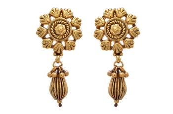 Golden gold plated  danglers drops 1