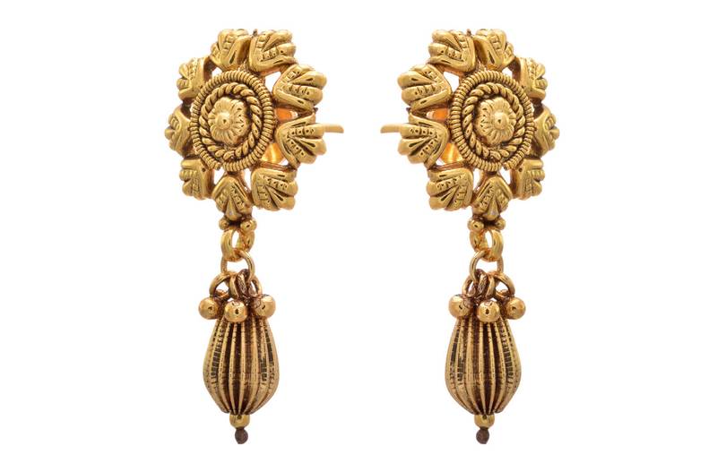 Golden gold plated  danglers drops