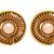 White gold plated pearl studs