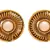 White gold plated pearl studs