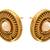 White gold plated pearl studs
