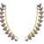 Golden gold plated american diamond ear cuffs