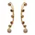 Red gold plated  ear cuffs