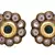 Green gold plated diamond studs