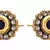 Blue gold plated diamond studs