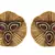 Red gold plated  studs