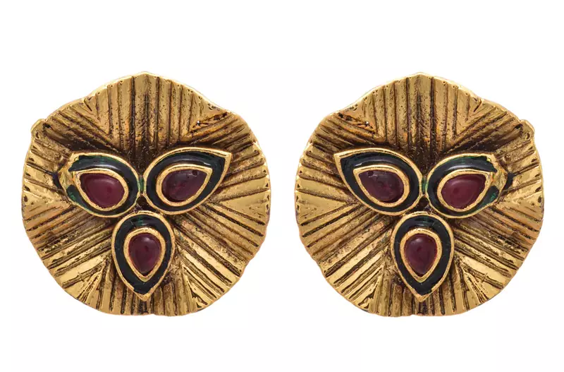 Red gold plated  studs