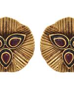 Red gold plated  studs