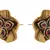 Red gold plated  studs