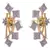 Golden gold plated american diamond studs