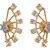 Golden gold plated american diamond studs