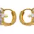 Golden gold plated american diamond hoops