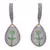 Green gold plated american diamond earrings