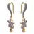 JFL - Fab Floral White One Gram Gold Plated Cz Diamond Earrign for Girl & Women