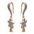 JFL - Fab Floral White One Gram Gold Plated Cz Diamond Earrign for Girl & Women
