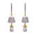 Golden gold plated american diamond earrings