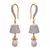 Golden gold plated american diamond earrings